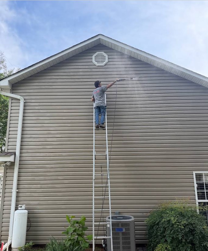Pressure washing project
